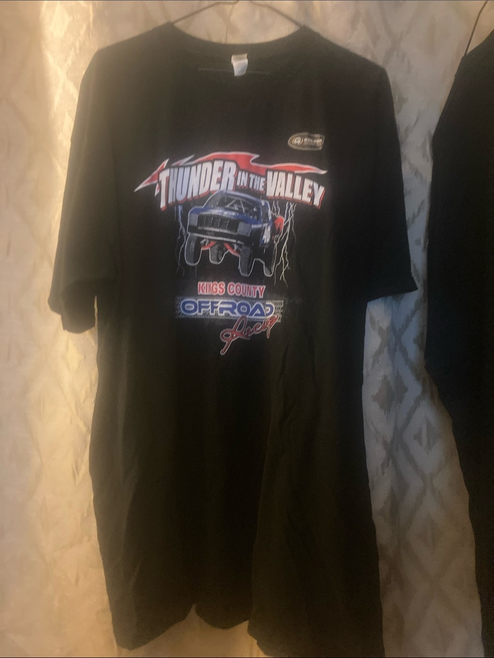 Thunder in the Valley Black Graphic Short-Sleeve Tee